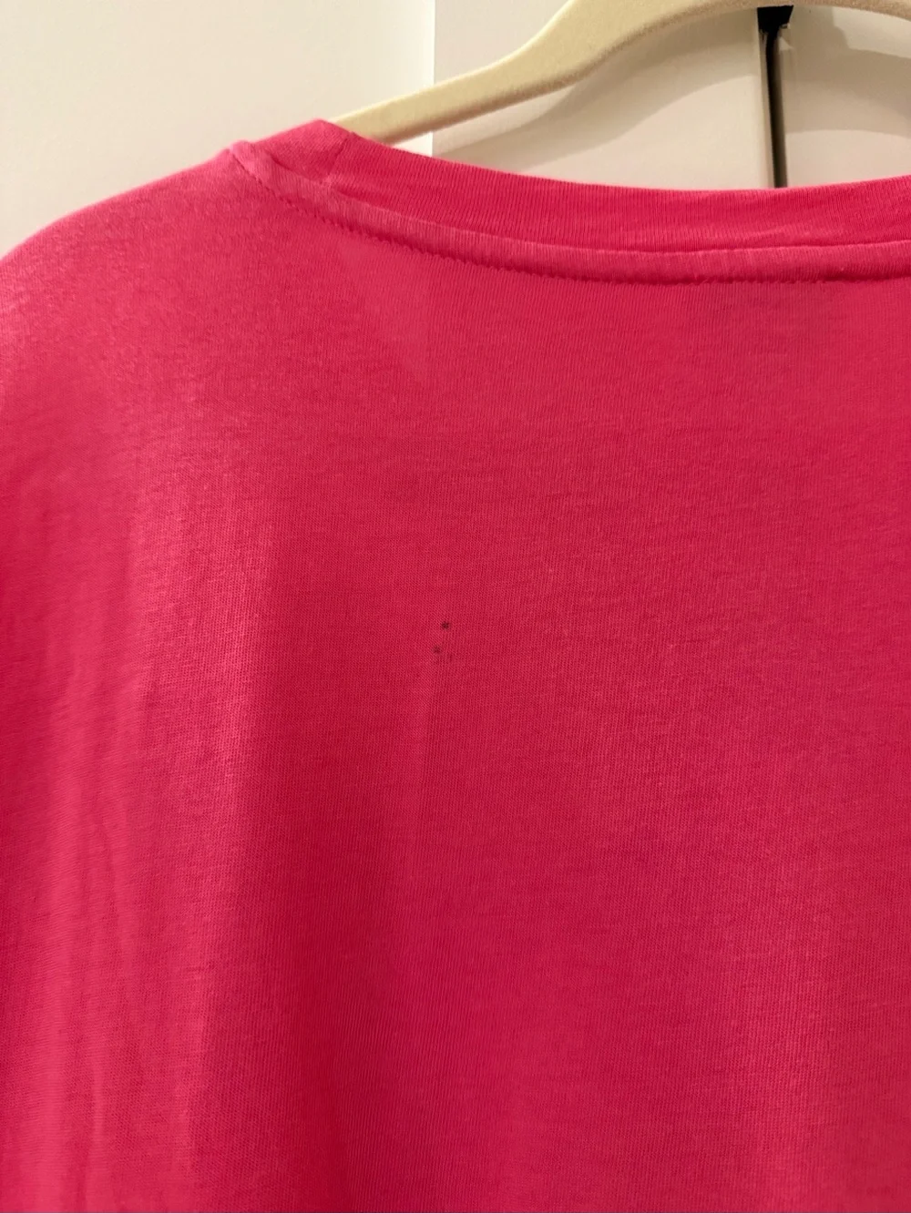 J. Crew Hot Pink Tiered Tee Dress
